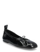 Rosalind Leather Ballet Flats Black ALOHAS