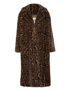 Kbtira Fur Coat Brown Karen By Simonsen