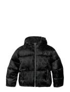 Ck Logo Aop Puffer Jacket Black Calvin Klein
