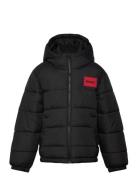 Puffer Jacket Black Hugo Kids
