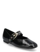 Ankle-Strap Ballerina Black Gabor