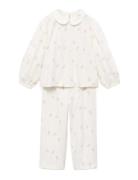 Baby-Collar Printed Pyjamas White Mango