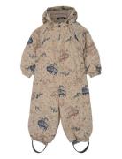 Polyester Baby Suit - Aop Beige Mikk-line