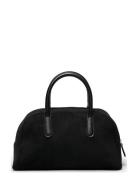 Fake Suede Bowling Bag Black Ceannis