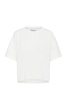 Hellemw Emb Boxy Tee White My Essential Wardrobe