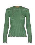 2355 Lux Seamless, Long Sleeve Crew Green STINE GOYA