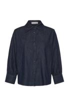 Trw-Key Hepburn 3/4 Shirt Wash Rins Navy Tomorrow
