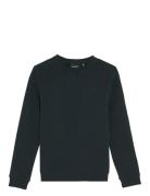Tonal Crew Neck Sweatshirt Navy Lyle & Scott