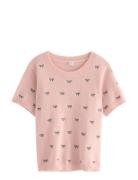T Shirt Knitted Featheryarn Pink Lindex