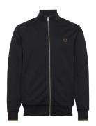 Zip Through Sweatshirt Black Fred Perry