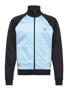 Contrast Sleeve Trk Jkt Blue Fred Perry