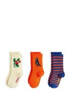 Lingonberries 3-Pack Socks Patterned Mini Rodini