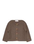 Knitted Button Cardigan Brown Mango
