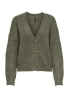 Carzoey L/S Cardigan Knt Noos Green ONLY Carmakoma