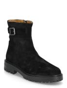 Booties - Flat - With Zipper Black ANGULUS