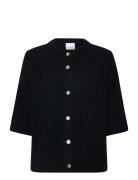 Kae Ss Knit Cardigan Black Noella