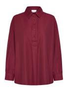 Leonie Shirt Burgundy Noella