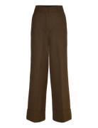 Jordyn Mid Rise Wide Pants Brown Malina