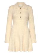 Emelise Aplaca Blend Knitted Mini Dress Cream Malina