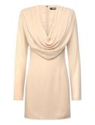 Chiffon Ls Mini Dress Beige ROTATE Birger Christensen