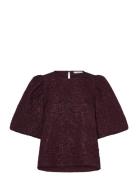 N-Shelly Blouse Burgundy Noella