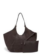 Milan Suede Tote Bag Brown Twist & Tango