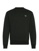 Crew Neck Sweatshirt Khaki Fred Perry