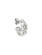 Small Chunky Space Earrings Silver Jane Koenig