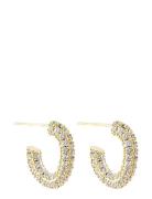Monaco Pavé Hoops 13 Mm Gold By Jolima
