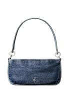 Denim Shoulder Pouch W/Strap Blue Calvin Klein