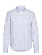 Reg Classic Poplin Striped Shirt Blue GANT