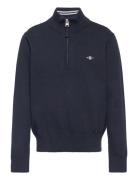 Shield Cotton Half Zip Navy GANT