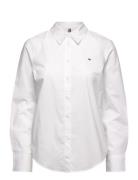 Cotton Stretch Regular Ls Shirt White Tommy Hilfiger