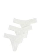 Brief Thong Low Lacey 3 Pack White Lindex