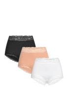 Brief High Emelie Lace 3 Pack Beige Lindex