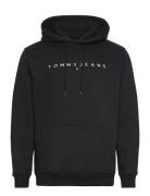 Tjm Reg Linear Logo Hoodie Ext Black Tommy Jeans