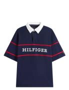 Americana Colourblock Ss Rugby Navy Tommy Hilfiger