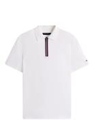 Interlock Zip Reg Polo White Tommy Hilfiger