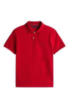 Mb Contrast Collar Cuff Reg Polo Red Tommy Hilfiger