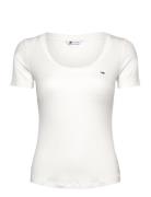 Tjw Reg Soft Rib Essential Ss White Tommy Jeans