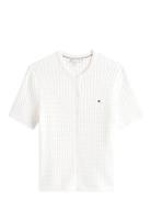 Co Cable Fine Gg S/S C-Nk Cardi White Tommy Hilfiger