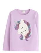 Top Ls Unicorn Rainbow W Sequi Purple Lindex
