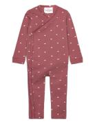 Tnsbnova L_S Wrap Jumpsuit Red The New