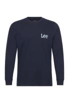 Ls Wobbly Lee Tee Navy Lee Jeans