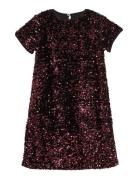Dress Velour Sequins Black Creamie
