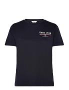 Reg Graphic Ss T-Shirt Navy GANT