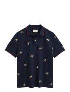 Embroidered Ss Polo Navy GANT