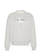 Ls Monologo French Terry Rlxd Cr Grey Calvin Klein Jeans