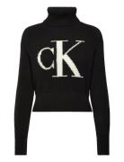 Blown Up Ck Loose Sweater Contra Black Calvin Klein Jeans
