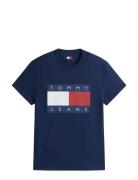 Tjm Reg Big Flag Ss Tee Ext Navy Tommy Jeans